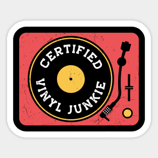 Vintage Kickin' It Old School Turntable // Vinyl Record Collector // Vinyl Junkie Music Lover C Sticker